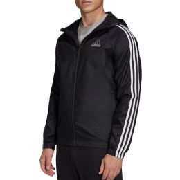 Снимка на ADIDAS Essentials 3-Stripes Hooded Windbreaker Black