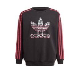 Снимка на ADIDAS Graphic Print Crew Sweatshirt Black/Pink