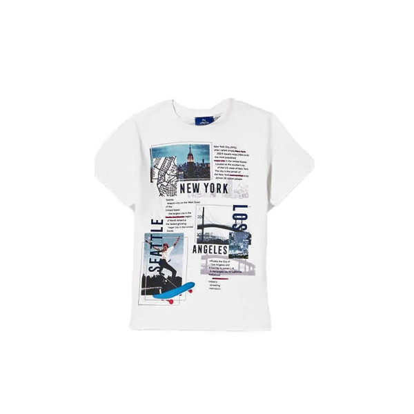 Снимка на CHICCO Boys New York Tee White/Blue
