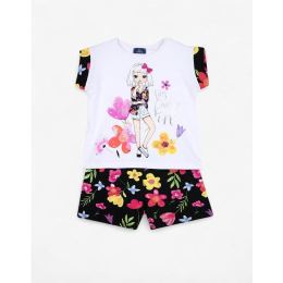 Снимка на CHICCO Girls Shorts And Tee Set White/Black