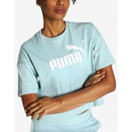 Снимка на PUMA Essentials Cropped Logo Tee Blue