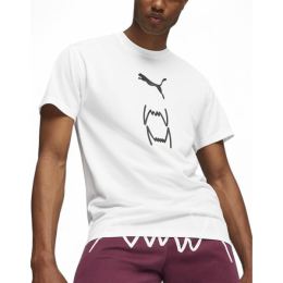 Снимка на PUMA Franchise Core Basketball Tee White