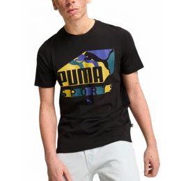 Снимка на PUMA Graphics Sports Tee Black/Multi