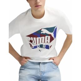 Снимка на PUMA Graphics Sports Tee White/Multi