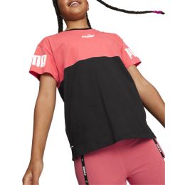 Снимка на PUMA Power Colorblock Tee Pink/Black