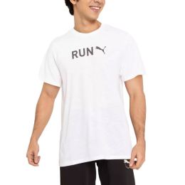 Снимка на PUMA Run Graphic Tee White