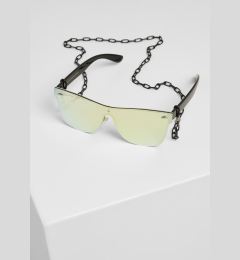 Снимка на 103 Chain sunglasses black/gold mirror