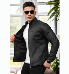 Снимка на 13250 Dewberry PU Mens Jacket-BLACK