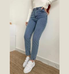Снимка на 14924 Dewberry Mom Jeans High Waist Detail Boyfriend Jeans-DARK BLUE