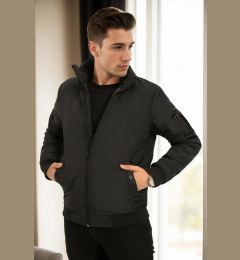 Снимка на 18137 Dewberry Slim Fit Mens Coat-BLACK
