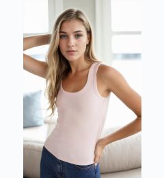 Снимка на 23249 Dewberry Ribbed Basic Women Undershirt-PINK