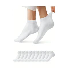 Снимка на 26278 Dewberry Unisex 10-Pack Sports Ankle Socks-WHITE