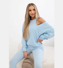 Снимка на 3-piece set sweatshirt + top + leggings blue