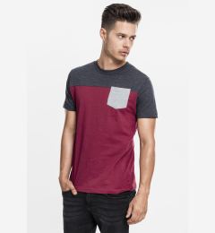 Снимка на 3-Tone Pocket T-Shirt Burgundy/Cha/Grey