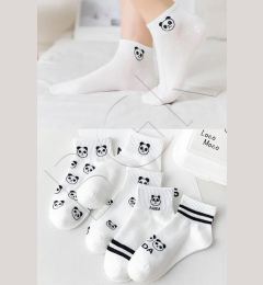Снимка на 46560 Dewberry 5 Pairs of Unisex Patterned Socks 36-42-BLACK-WHITE