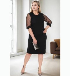 Снимка на 52441 Dewberry Plus Size Dress-BLACK