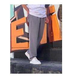 Снимка на 63521 Dewberry Elastic Waist Mens Baggy Pants-GREY