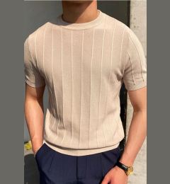 Снимка на 81037 Dewberry Mens Crew Neck Knit T-Shirt-VISION