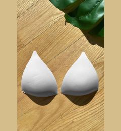 Снимка на 84322 Dewberry Triangle Bikini Top with Double Push-Up Pad-WHITE