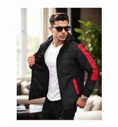 Снимка на 84690 Dewberry Seasonal Mens Jacket-BLACK-RED