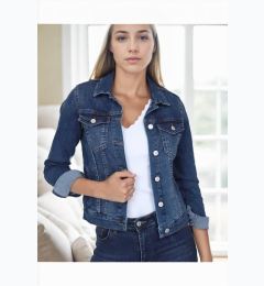 Снимка на 92584 Dewberry Womens Denim Jacket-DARK BLUE