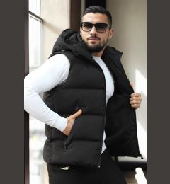 Снимка на 98149 Dewberry Hooded Mens Vest-BLACK