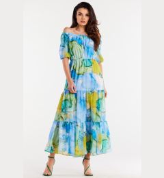Снимка на Awama Woman's Dress A504 Blue/Pattern