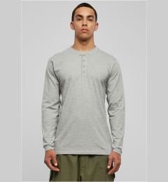 Снимка на Basic T-shirt Henley L/S grey