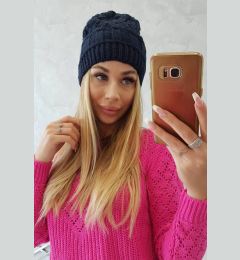 Снимка на Beanie with fleece Marta K231 dark blue