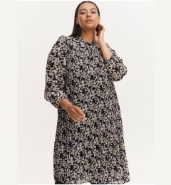 Снимка на Beige-black floral dress Fransa - Women's