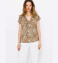 Снимка на Beige blouse with cheetah pattern CAMAIEU - Women