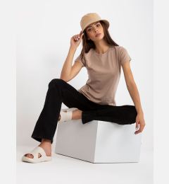 Снимка на Beige cotton women's t-shirt BASIC