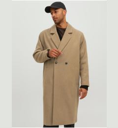 Снимка на Beige men's coat with wool blend Jack & Jones Harry - Men's
