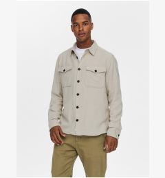 Снимка на Beige men's shirt with pockets ONLY & SONS Milo - Men's