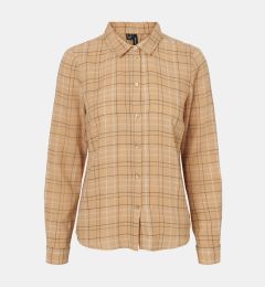 Снимка на Beige plaid shirt VERO MODA Flo - Women