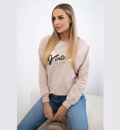 Снимка на Beige sweatshirt with print