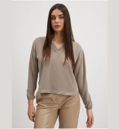 Снимка на Beige T-shirt Pieces Lise - Women