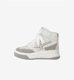 Снимка на Beige-white leather ankle sneakers Tamaris - Women's