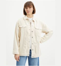 Снимка на Beige Women's Oversize Denim Jacket Pieces Tika - Women's