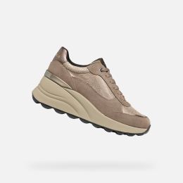 Снимка на Beige women's sneakers Geox Spherica EC13 - Women's