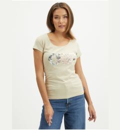 Снимка на Beige Women's T-Shirt T-Shirt Picture - Women