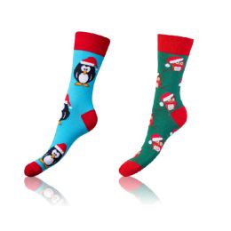 Снимка на Bellinda CRAZY SOCKS 2x - Cheerful Socks 2 Pairs - Light Blue - Green