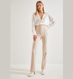 Снимка на Bianco Lucci Women's Chimali Palazzo Scuba Fabric Trousers