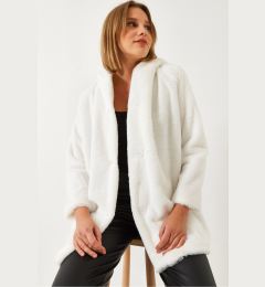 Снимка на Bianco Lucci Women's Hooded Long Plush Coat 2166