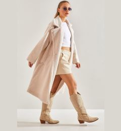 Снимка на Bianco Lucci Women's Long Boucle Cachet Coat 8087