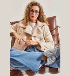 Снимка на Bianco Lucci Women's Suede Plush Coat