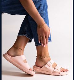 Снимка на Big Star Beige slides with fur Adelma