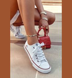 Снимка на BIG STAR SHOES Damskie Trampki Big Star Gumowy Nosek Białe