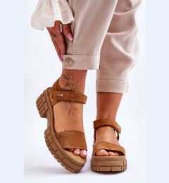 Снимка на BIG STAR SHOES Дамски велурени сандали Big Star