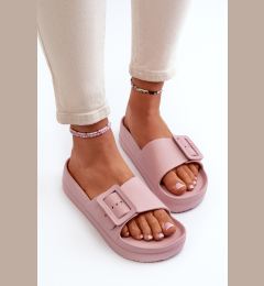 Снимка на BIG STAR SHOES Дамски дунапренени сандали на платформа с катарама Голяма звезда